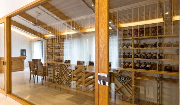 Custom Glass-Enclosed Wine Cellar for Your Home