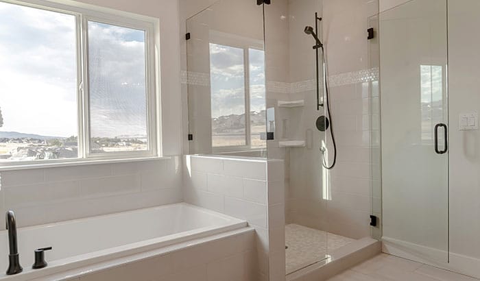 Bathroom Remodel Using Frameless Glass Doors Around Your Tub - Bathroom Remodel With Shower And Tub