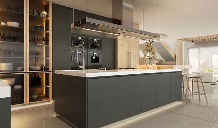 Make Your Kitchen Appear Bigger with Glass and Mirrors